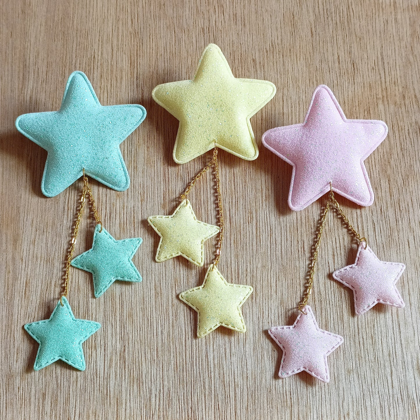 IN STOCK Glitter series star hair clips