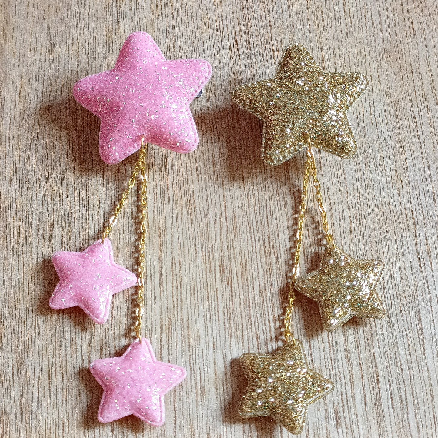 IN STOCK Glitter series star hair clips