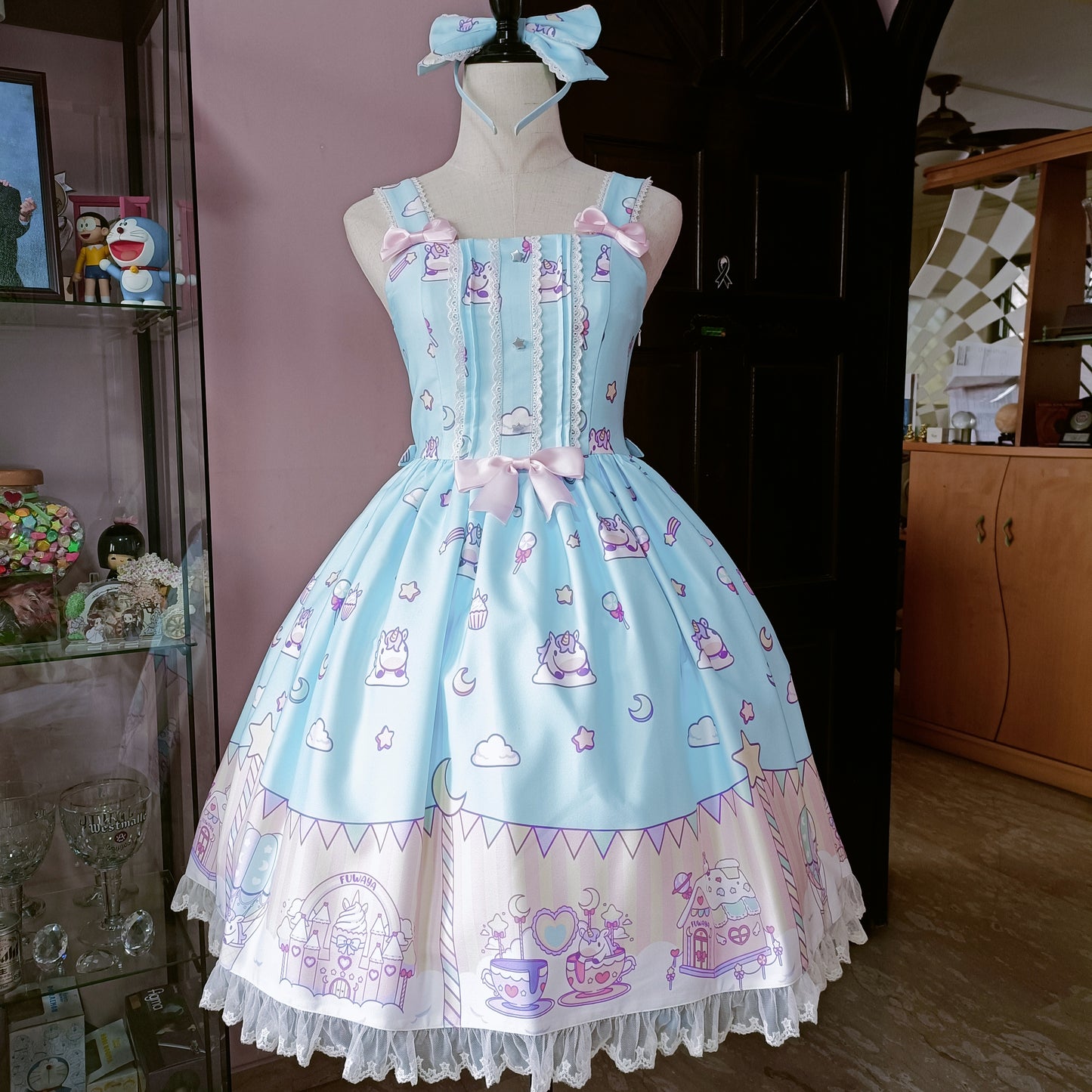 IN STOCK Fluffy Unicorn Fantasy JSK+KC SET