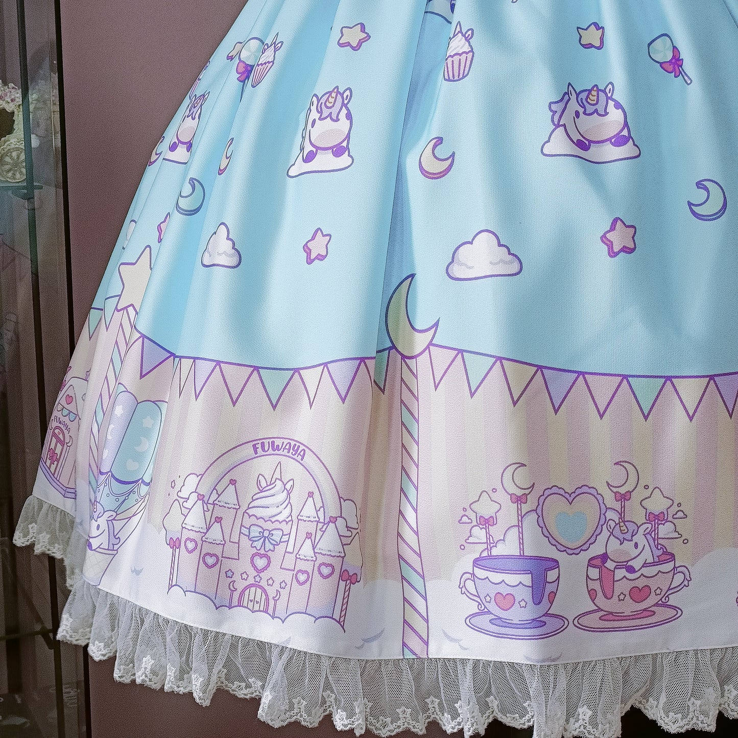 IN STOCK Fluffy Unicorn Fantasy JSK+KC SET