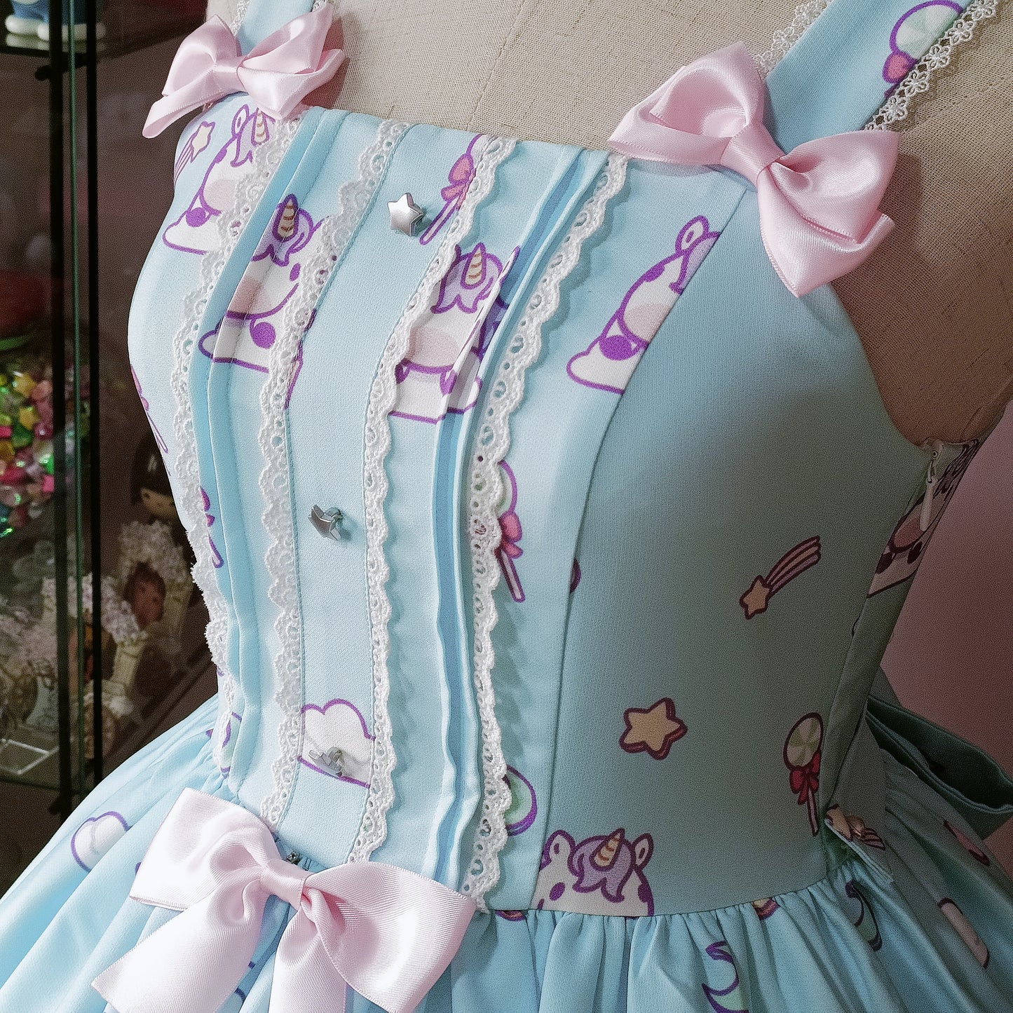 IN STOCK Fluffy Unicorn Fantasy JSK+KC SET
