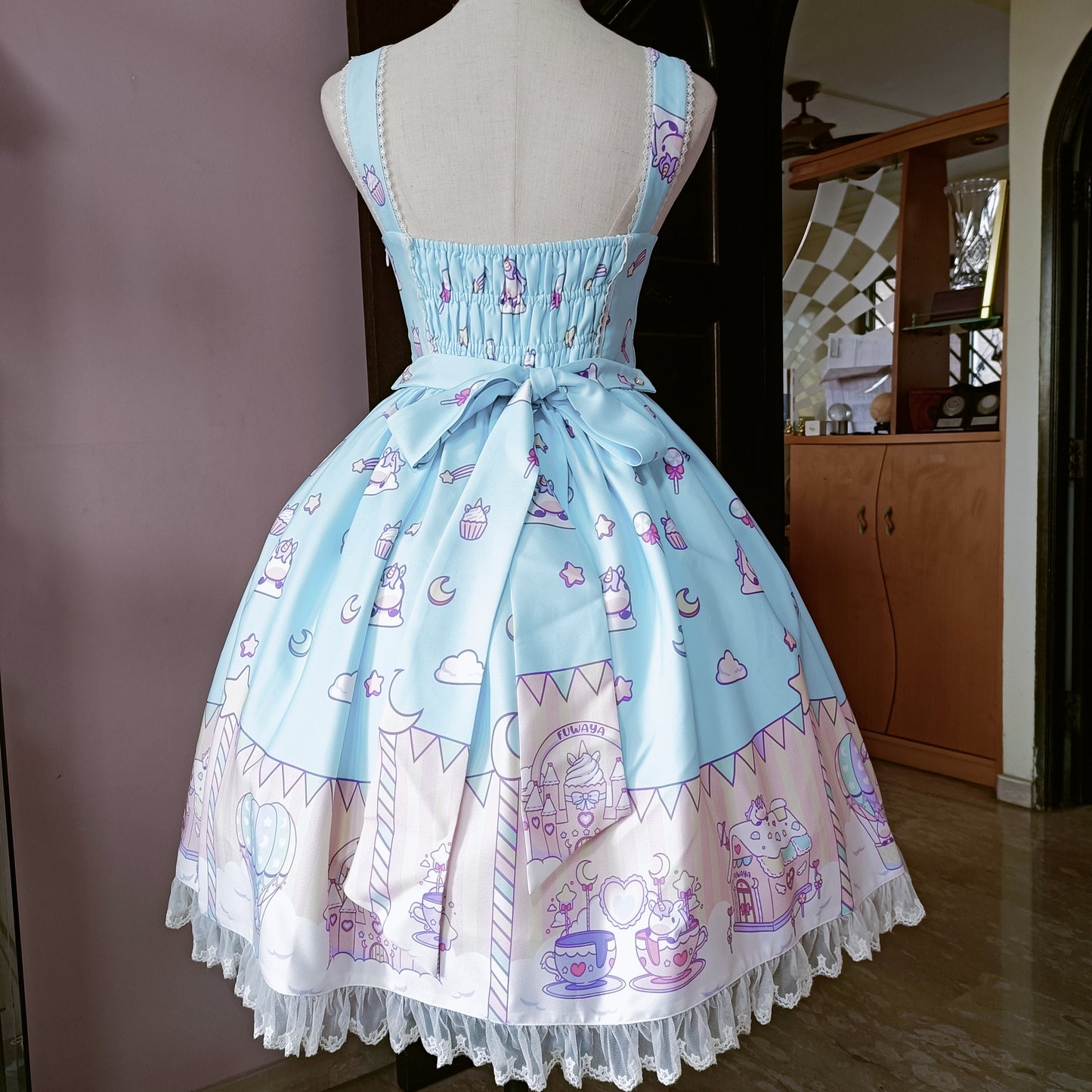IN STOCK Fluffy Unicorn Fantasy JSK+KC SET
