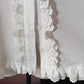 IN STOCK Hearty Lace Cotton White/Red Blouse [Modified]