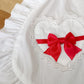 IN STOCK ribbon heart cotton apron