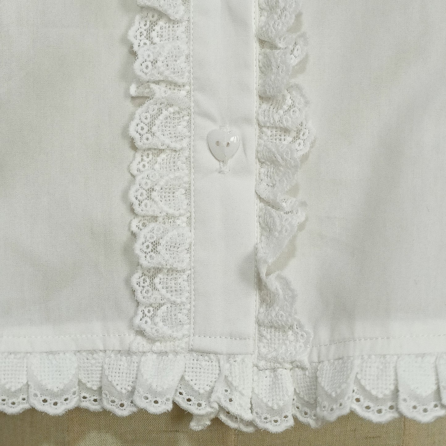 IN STOCK Hearty Lace Cotton Blouse